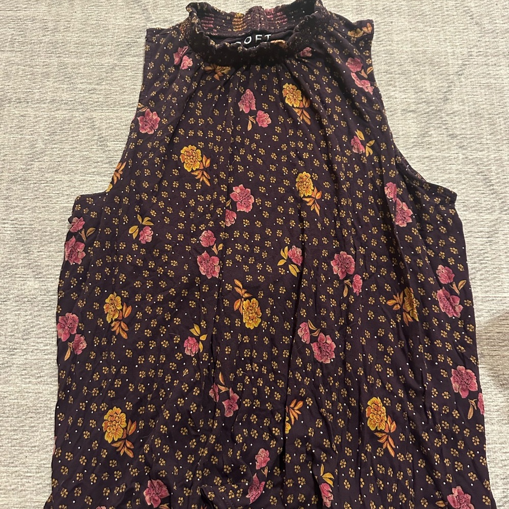 Loft high neckline tank top